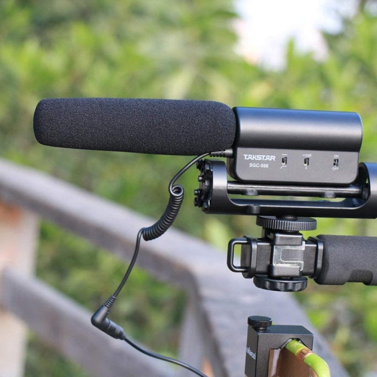 ميكروفونات تسجيل مكثفة SGC-598 مخصصة للتصوير الفوتوغرافي والمقابلات لكاميرات DSLR وكاميرات الفيديو