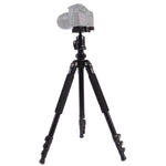 Triopo C-158+KJ-1 Adjustable Portable Aluminum Alloy Tripod, C-158+KJ-1 (Black)