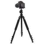 Triopo C-158+KJ-1 Adjustable Portable Aluminum Alloy Tripod, C-158+KJ-1 (Black)