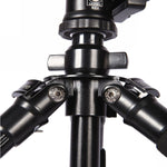 Triopo C-158+KJ-1 Adjustable Portable Aluminum Alloy Tripod, C-158+KJ-1 (Black)