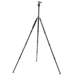 Triopo MT-2504C Adjustable Portable Aluminum Tripod with NB-1S Ball Head for Canon Nikon Sony DSLR Camera, MT-2504C (Black), MT-2504C (Gold)