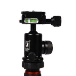 Triopo MT-2504C Adjustable Portable Aluminum Tripod with NB-1S Ball Head for Canon Nikon Sony DSLR Camera, MT-2504C (Black), MT-2504C (Gold)