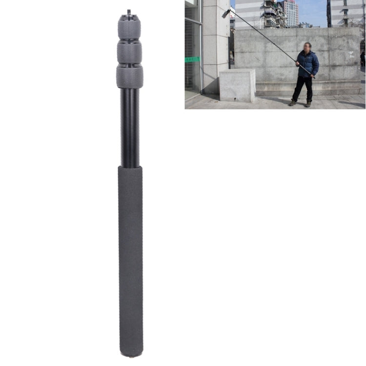 Aluminum Alloy Handheld Boom Pole Holder for SLR Camera / LED Light Microphone, Max Length: 173cm
