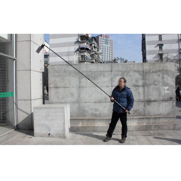 Aluminum Alloy Handheld Boom Pole Holder for SLR Camera / LED Light Microphone, Max Length: 173cm