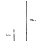 Aluminum Alloy Handheld Boom Pole Holder for SLR Camera / LED Light Microphone, Max Length: 173cm