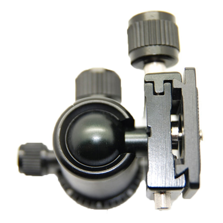 RUBY 005H Aluminium Magnesium Alloy Tripod Ball Head with Quick Release Plate Adapter, Aluminium