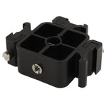XF0003 Triple Heads Hot Shoe Mount Adapter Flash Holder Bracket Light Stand Holder, Square Triple Heads Bracket