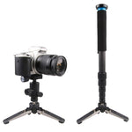 1/4 inch Screw Universal Three Feet Monopod Stand Base for Camera Camcorder, Black Stand Base