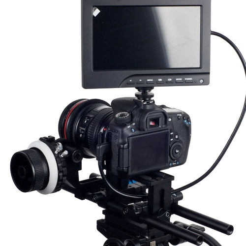 YELANGU YLG0103D F4 Limit Follow Focus with Adjustable Gear Ring Belt for Canon / Nikon / Video Cameras / DSLR Cameras, YLG0103D