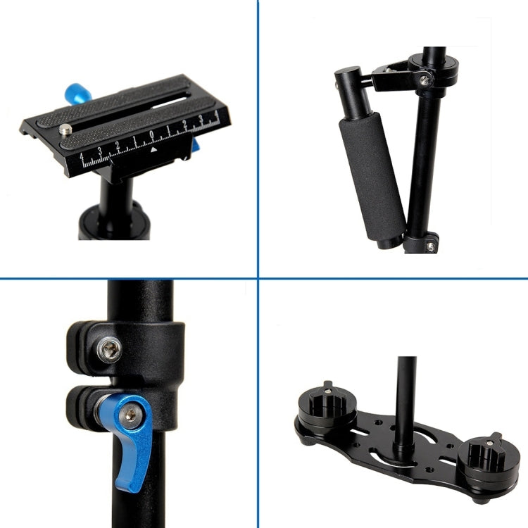 YELANGU S40L 40cm Aluminum Alloy Handheld Stabilizer for DSLR Camera DV