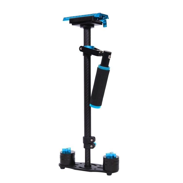 PULUZ 38.5-61cm Carbon Fiber Handheld Stabilizer for DSLR & DV Digital Video & Cameras, Capacity Range 0.5-3kg, S60T Blue