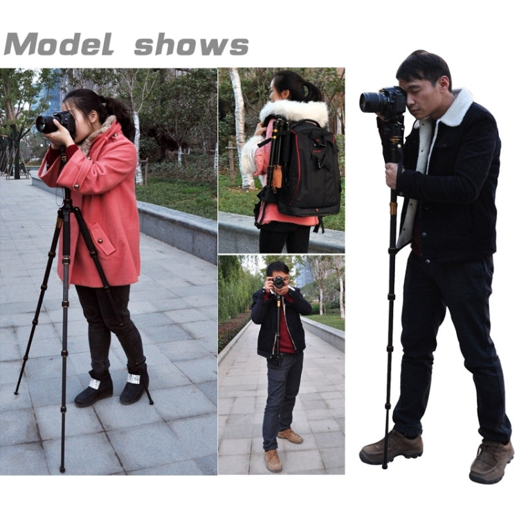 ZOMEI Z688 Portable Professional Travel Magnesium Alloy Material Tripod Monopod with Ball Head for Digital Camera, Z688