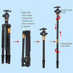 ZOMEI Z688 Portable Professional Travel Magnesium Alloy Material Tripod Monopod with Ball Head for Digital Camera, Z688