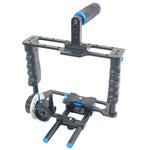 YELANGU YLG1103A-B Large Handle Video Camera Cage Stabilizer + Matte Box Kit for DSLR Camera / Video Camera