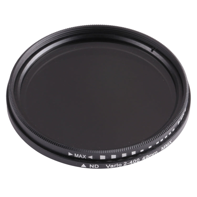 49mm ND Fader Neutral Density Adjustable Variable Filter, ND 2 to ND 400 Filter, 49mm