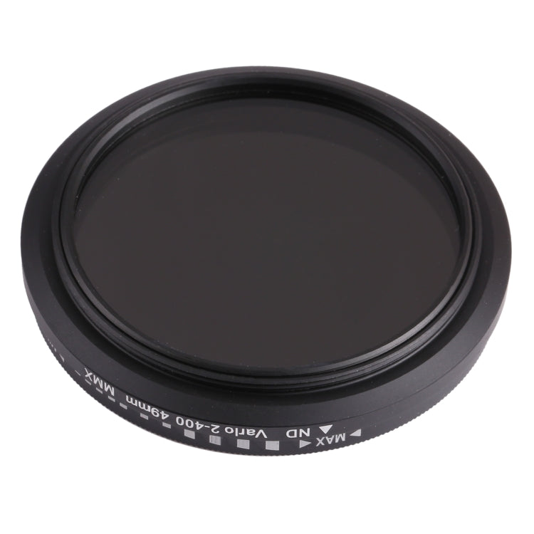 49mm ND Fader Neutral Density Adjustable Variable Filter, ND 2 to ND 400 Filter, 49mm