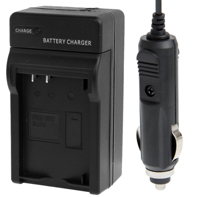 Digital Camera Battery Car Charger for Nikon EL20, ENEL20