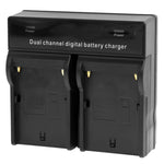 Dual Channel Digital Battery Charger for Sony F550 / F730 / F750 / F960 / F960H, EU Plug, F550
