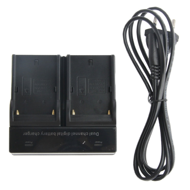 Dual Channel Digital Battery Charger for Sony F550 / F730 / F750 / F960 / F960H, EU Plug, F550