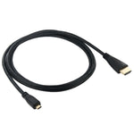 Câble HDMI vers micro HDMI Full HD 1080p pour GoPro HERO 4 / 3+ / 3 / 2 / 1 / SJ4000, longueur : 1,5 m.