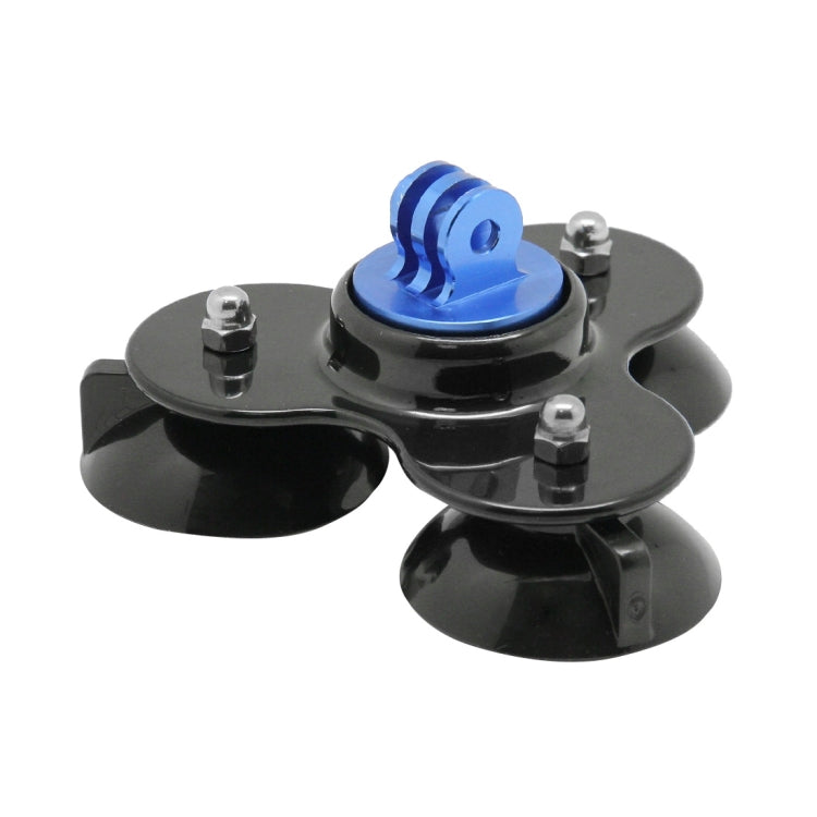 Triangle Direction Suction Cup Mount with Tripod Mount + Handle Screw for GoPro, Insta360, DJI and Other Action Cameras