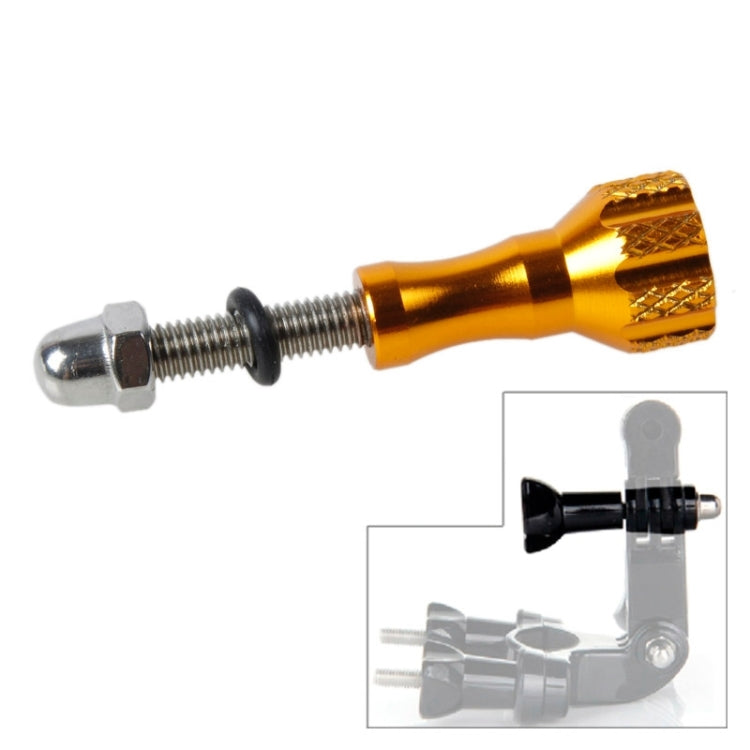 TMC Aluminum Thumb Knob Stainless Bolt ScrewGoPro, Insta360, DJI and Other Action Cameras, Length: 5.8cm, 5.8cm Length (Gold)