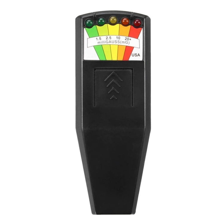 كاشف إشعاع كهرومغناطيسي 5-LED مقياس EMF للاختبار، الطراز 2 أبيض، الطراز 2 أسود