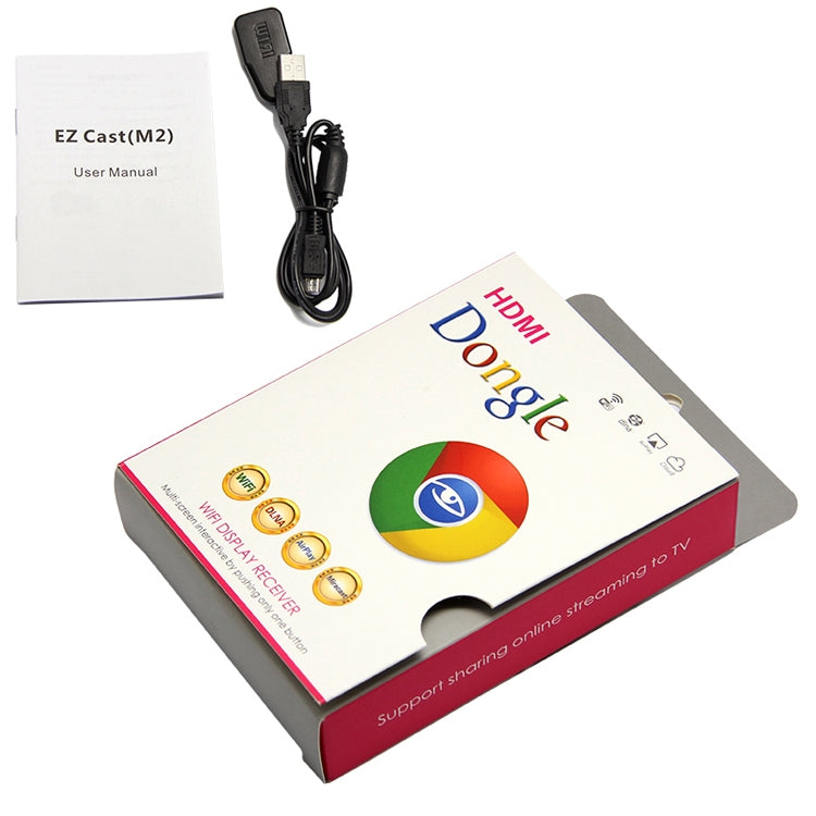 جهاز استقبال عرض صغير Ez Cast بدقة 1080P كاملة، مشاركة عرض WiFi (M2)