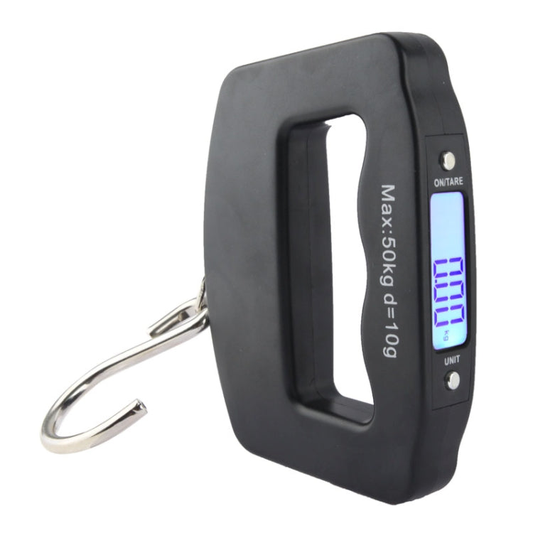 50kgx10g LCD Electronic Travel Luggage Hook Weight Scale, 50kgx10g