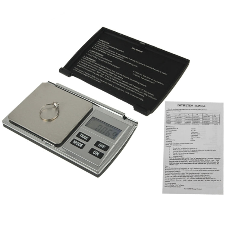 100g / 0.01g Flip Open Digital Scale with Backlight LCD Screen, 100g / 0.01g