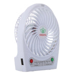 Hadata 4.3 inch Portable USB / Li-ion Battery Powered Rechargeable Fan with Third Wind Gear Adjustment & Clip