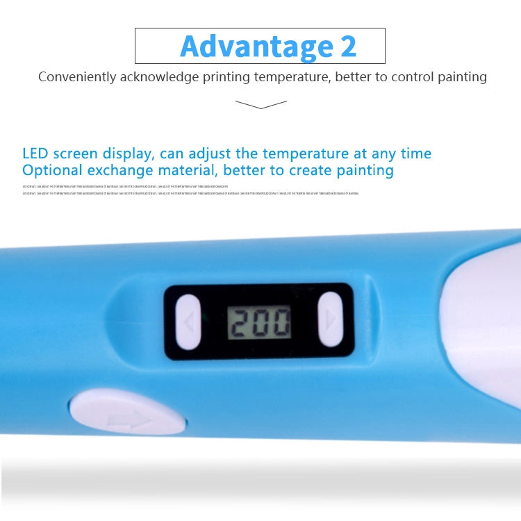 Hand-held 3D Printing Pen, EU Plug, EU Plug