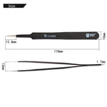 BEST BST-204ESD 202 Stainless Steel Anti-static Tip Tweezers, BST-204ESD
