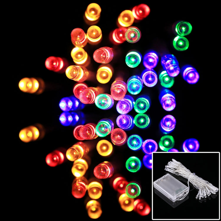 For Christmas Party, 30 LED, RGB Light, 2-Mode Flash, Battery Powered, 3m 4-color RGB