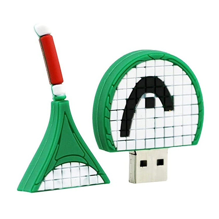 ذاكرة فلاش USB بشكل مضرب تنس (8 جيجابايت)، 2 جيجابايت، 4 جيجابايت، 8 جيجابايت