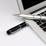 قرص فلاش USB على شكل قلم ليزر 3 في 1، فضي (8 جيجابايت)، 8 جيجابايت (فضي)