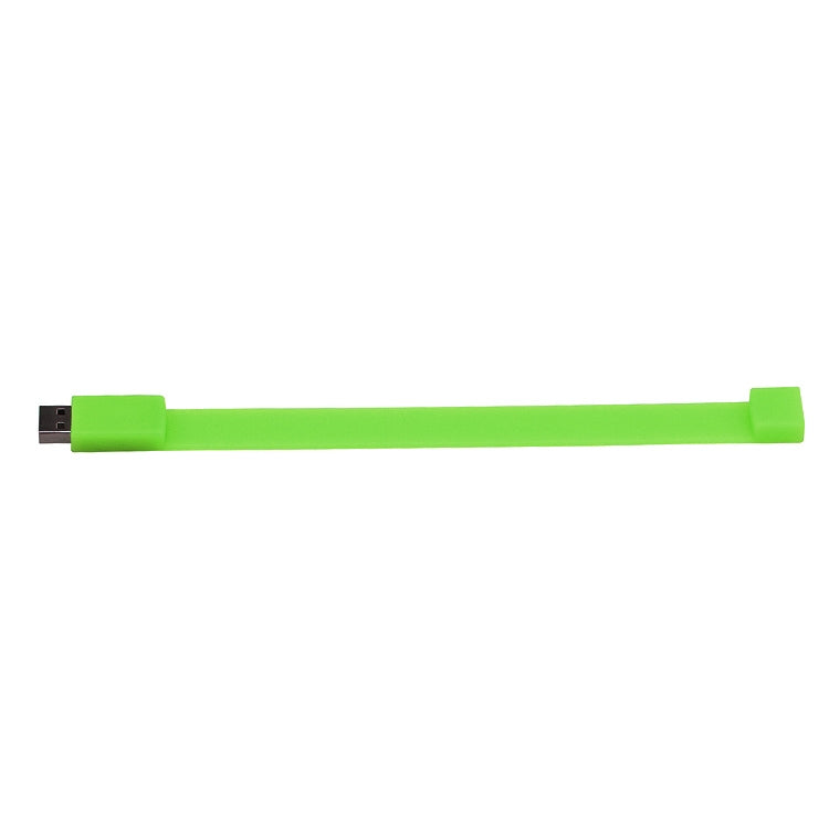 قرص فلاش USB 2.0 بسوار سيليكون 16GB، 16GB (أخضر)