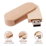 قرص فلاش USB مصنوع من الخشب 8GB، S-FD-1151A، S-FD-1151B، S-FD-1151C