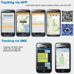 KH-909 Universal IPX6 Waterproof GPS Tracker for Pet / Kid / the Aged, KH-909 White + Black, KH-909 White + Blue