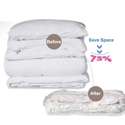 PE + PET Large Vacuum Pumping Compression Bags / Pouch Clothes Quilt Finishing Dust Bag Pouch, Single Pack, Compression Bags