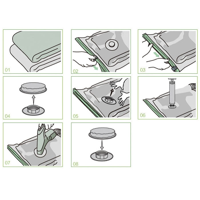 PE + PET Large Vacuum Pumping Compression Bags / Pouch Clothes Quilt Finishing Dust Bag Pouch, Single Pack, Compression Bags