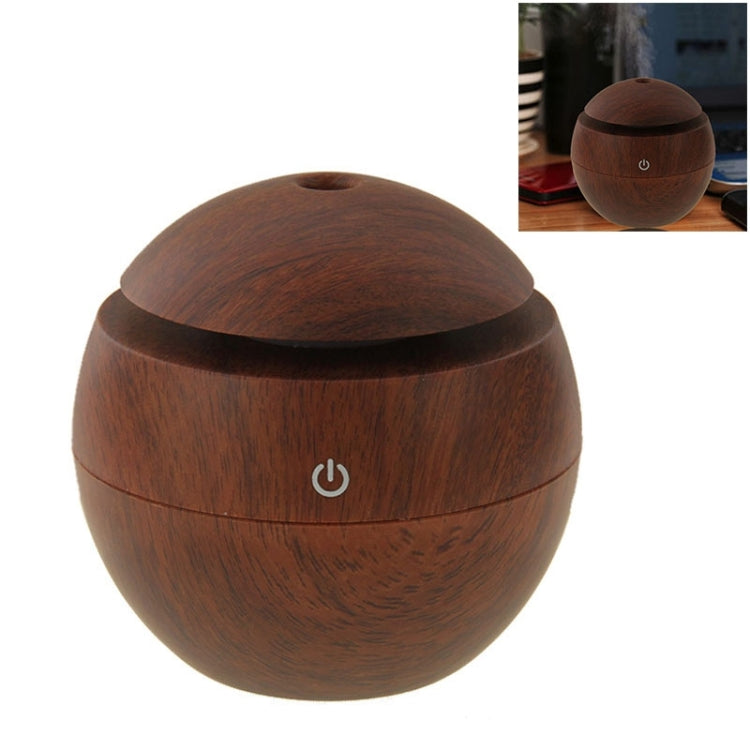 LM-X1 USB Rechargeable Wood Texture 3W Ultrasonic Aroma Air Humidifier, LM-X1