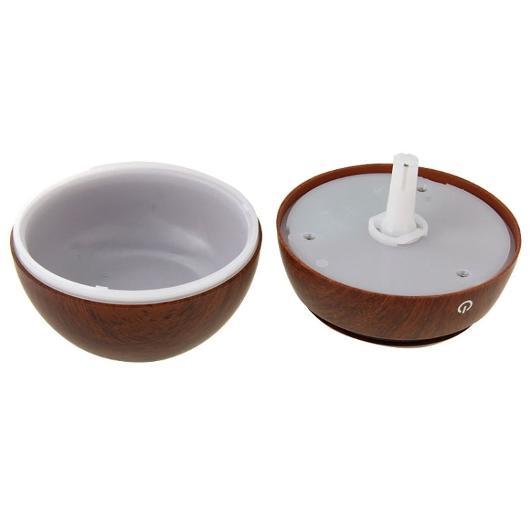 LM-X1 USB Rechargeable Wood Texture 3W Ultrasonic Aroma Air Humidifier, LM-X1