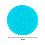 Anti-slip Silicone Red Wine & Tea & Coffee Cup Mat / Cup Lid, Random Color Delivery