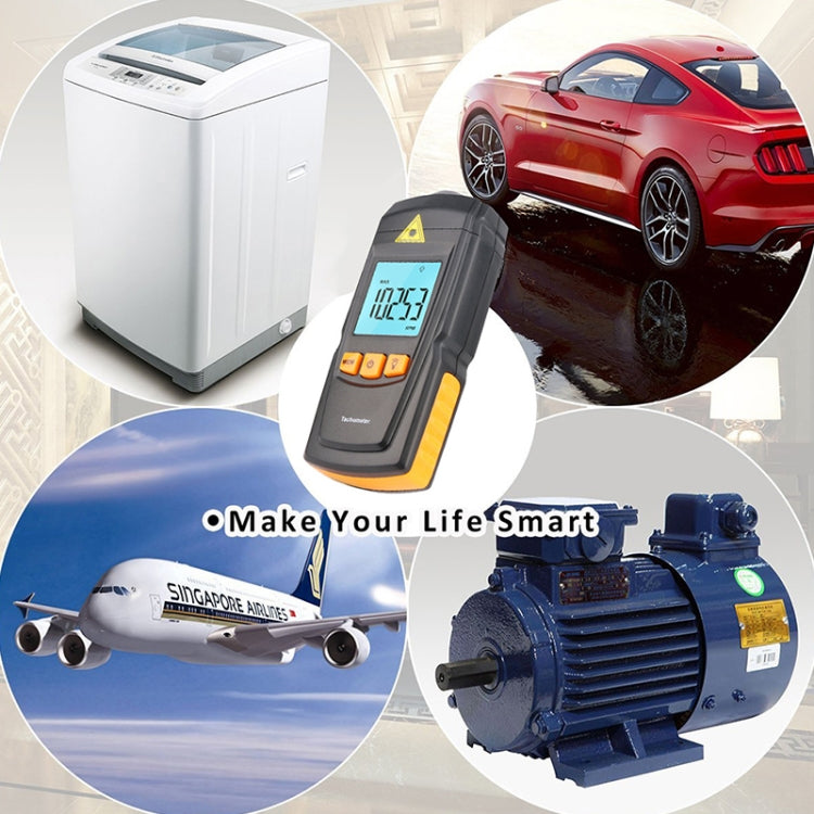 بينيتك GM8905 مقياس سرعة دوران ليزري رقمي محمول، مدى: 2.5-99999 دورة في الدقيقة، GM8905
