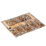 Foldable Trendy Panther Patterned Cosmetic Brush Case Bag Kit Set for Ladies / 12pcs Brushes Facial Care Product, 12pcs