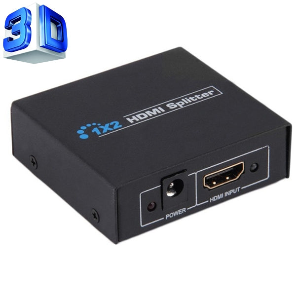 مقسم مكبر صغير HDMI 1x2 V1.4، يدعم 3D و Full HD 1080P، V1.4