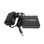 مقسم مكبر صغير HDMI 1x2 V1.4، يدعم 3D و Full HD 1080P، V1.4