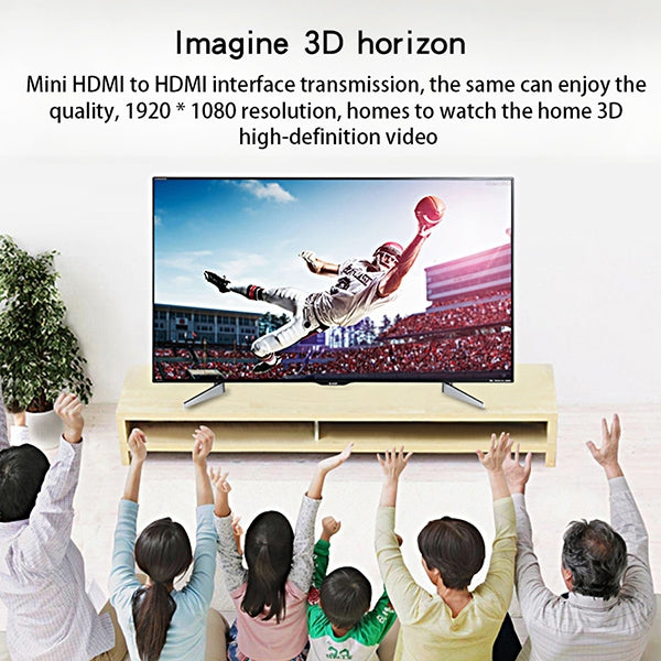 مقسم مكبر صغير HDMI 1x2 V1.4، يدعم 3D و Full HD 1080P، V1.4