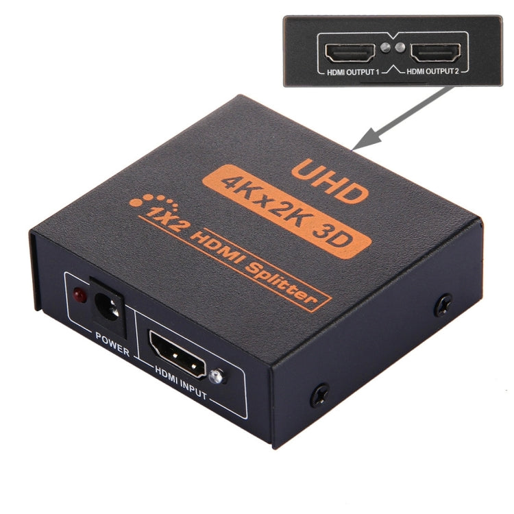 مقسم HDMI صغير FY1409E V1.3 UHD 4K x 2K 3D 1x2، HDMI V1.3